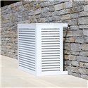 Habillage groupe extérieur cache-clim Aluminium Blanc Taille L