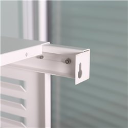 Habillage groupe extérieur cache-clim Aluminium Blanc Taille S 23AS9010  Decoclim