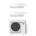 Climatiseur bi split TZ Ultra-Compact CU-3Z52TBE, Tailles 25 + 25 Blanc R32
