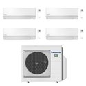 Climatiseur quadri split TZ Ultra-Compact CU-4Z68TBE, Tailles 16 + 16 + 20 + 42 Blanc R32