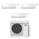 Climatiseur tri split TZ Ultra-Compact CU-3TZ52TBE, Tailles 16 + 16 + 50 Blanc R32