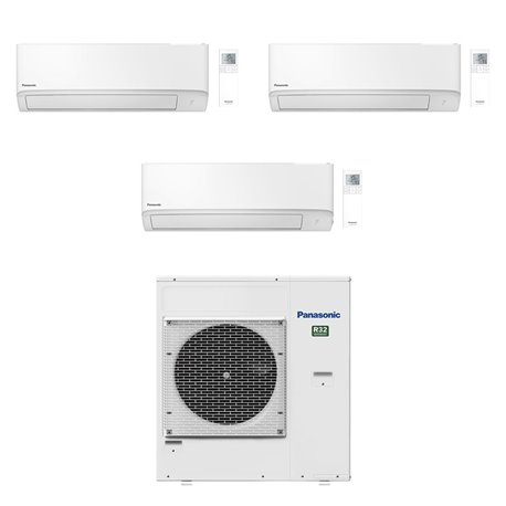 Climatiseur tri split TZ Ultra-Compact CU-4Z80TBE, Tailles 16 + 35 + 50 Blanc R32