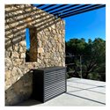 Habillage groupe extérieur cache-clim Aluminium Anthracite Taille M