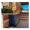 Habillage groupe extérieur cache-clim Aluminium Anthracite Taille M