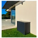 Habillage groupe extérieur cache-clim Aluminium Anthracite Taille L
