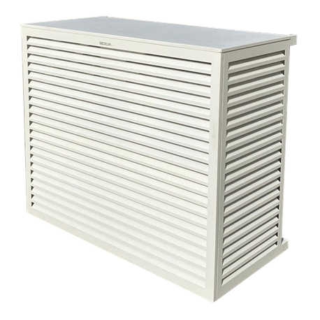 Habillage groupe extérieur cache-clim Aluminium Blanc Taille XL