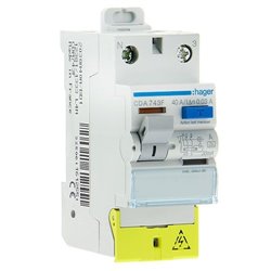 Interrupteur differentiel 2P 40A 30mA type A a bornes decalees CDA743F