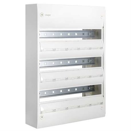 Coffret de distribution Gamma+ 18, 3 rangees, 54 M