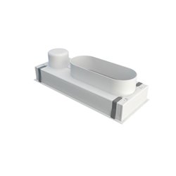 Plénum plastique ABS 3816510 Soufflage 400 x 150 mm