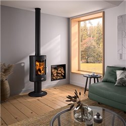 Poêle à bois Mazamet 388145ANTH 8,5 kWatts Noir