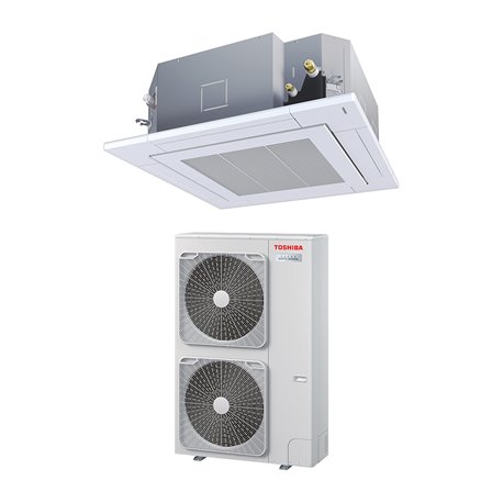 Climatiseur Cassette 4 voies 840x840 mm Super Digital Inverter, 11.2 kWatts Triphasé R32