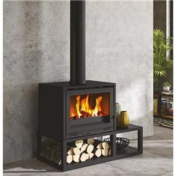 Poêle à bois Beaupre 411109NOIR 10 kWatts Noir