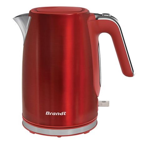 Bouilloire 1,7 L BO1703R 2200 Watts rouge inox Brandt