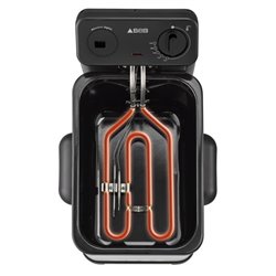 Friteuse 1.3 kg semi-pro Family Pro 4 L FR506D00 2400 Watts inox et noir