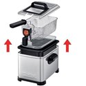 Friteuse 1.3 kg semi-pro Filtra Pro 4 L FR519170 3000 Watts inox et noir