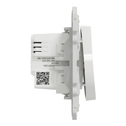 Bouton poussoir Wiser Odace S520530W 10 A zigbee blanc