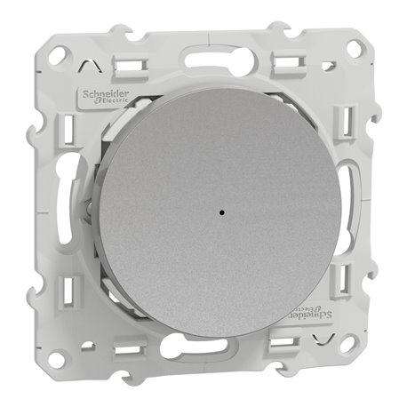 Bouton poussoir Wiser Odace S530530W 10 A zigbee alu Bouton poussoir Wiser Odace S530530W 10 A zigbee alu