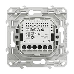 Bouton poussoir Wiser Odace S530530W 10 A zigbee alu
