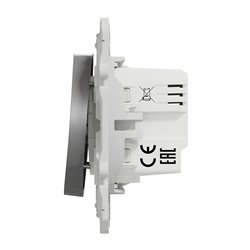 Bouton poussoir Wiser Odace S530530W 10 A zigbee alu