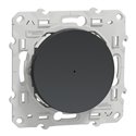 Bouton poussoir Wiser Odace S540530W 10 A zigbee anthracite