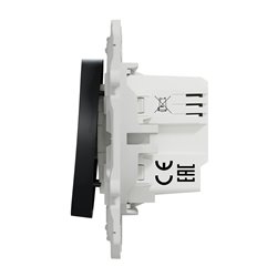 Bouton poussoir Wiser Odace S540530W 10 A zigbee anthracite