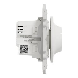 Variateur rotatif LED Wiser Odace S520513W 2 fils zigbee blanc