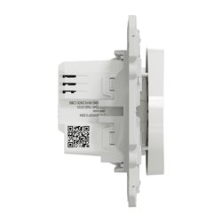 Variateur poussoir Wiser Odace S520522W 2 fils zigbee blanc