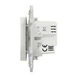 Variateur poussoir Wiser Odace S520522W 2 fils zigbee blanc
