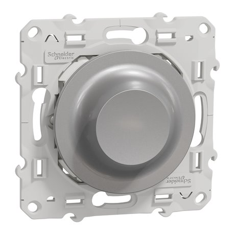 Variateur rotatif LED Wiser Odace S530513W 2 fils zigbee alu Variateur rotatif LED Wiser Odace S530513W 2 fils zigbee alu