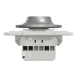 Variateur rotatif LED Wiser Odace S530513W 2 fils zigbee alu