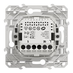 Variateur rotatif LED Wiser Odace S530513W 2 fils zigbee alu