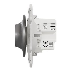 Variateur rotatif LED Wiser Odace S530513W 2 fils zigbee alu