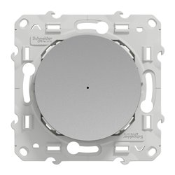 Variateur poussoir Wiser Odace S530522W 2 fils zigbee alu