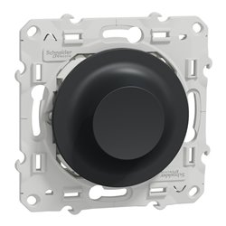 Variateur rotatif LED Wiser Odace S540513W 2 fils zigbee anthracite