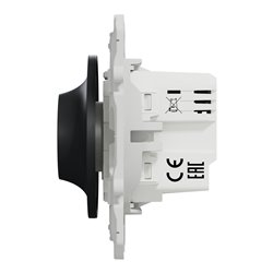 Variateur rotatif LED Wiser Odace S540513W 2 fils zigbee anthracite
