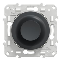 Variateur rotatif LED Wiser Odace S540513W 2 fils zigbee anthracite