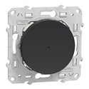 Variateur poussoir Wiser Odace S540522W 2 fils zigbee anthracite