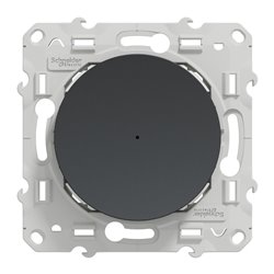 Variateur poussoir Wiser Odace S540522W 2 fils zigbee anthracite
