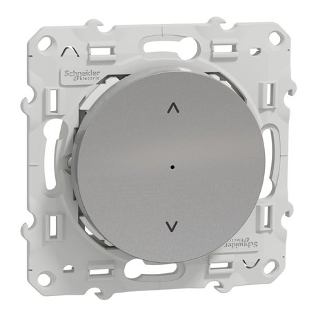 Interrupteur volet-roulant Wiser Odace S530567W 4 A zigbee alu Interrupteur volet-roulant Wiser Odace S530567W 4 A zigbee alu