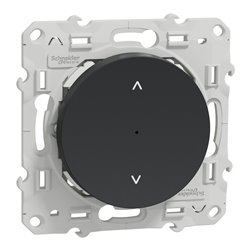 Interrupteur volet-roulant Wiser Odace S540567W 4 A zigbee anthracite