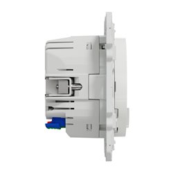 Prise 2P+T connectée Wiser Odace S520559 16 A zigbee blanc