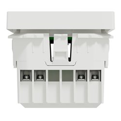 Bouton poussoir Wiser Unica NU353718W 10 A zigbee blanc mécanisme seul