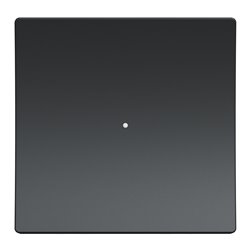 Bouton poussoir Wiser Unica NU353754W 10 A zigbee anthracite mécanisme seul