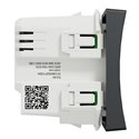 Bouton poussoir Wiser Unica NU353754W 10 A zigbee anthracite mécanisme seul