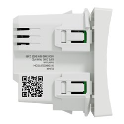 Variateur poussoir Wiser Unica NU351518W 2 fils zigbee blanc mécanisme seul