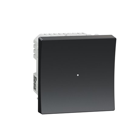Variateur poussoir Wiser Unica NU351554W 2 fils zigbee anthracite mécanisme seul Variateur poussoir Wiser Unica NU351554W 2 fils zigbee anthracite mécanisme seul