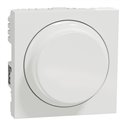 Variateur rotatif Wiser Unica NU351618W 2 fils zigbee blanc mécanisme seul