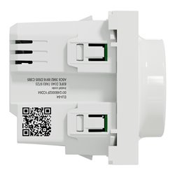 Variateur rotatif Wiser Unica NU351618W 2 fils zigbee blanc mécanisme seul