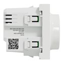 Variateur rotatif Wiser Unica NU351618W 2 fils zigbee blanc mécanisme seul