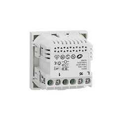 Variateur rotatif Wiser Unica NU351618W 2 fils zigbee blanc mécanisme seul